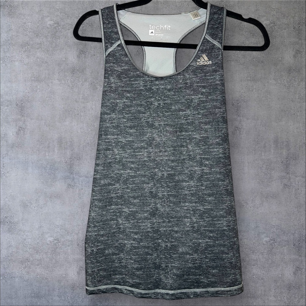 Adidas‎ Gray Fitted Sleeveless Tank Top